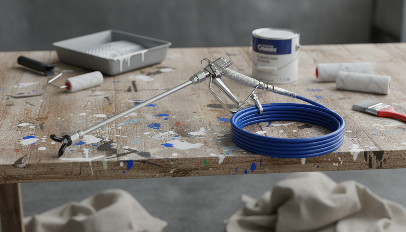 Airless Spray Gun, Hose & Extension Rod Kit: Better Reach