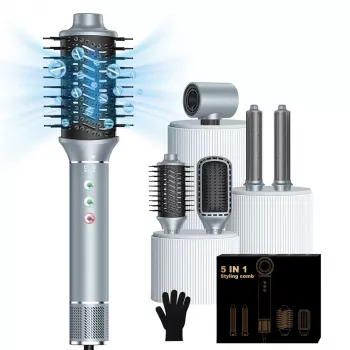 5-in-1 High-Speed Hair Dryer Brush Styler: Smooth Fast